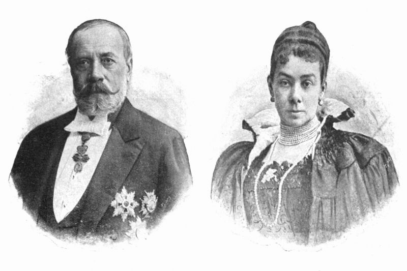 zobrazit detail historického snímku: Hrabě Jan Harrach a hraběnka Marie Terezie, rozená princezna Thurn-Taxisová.