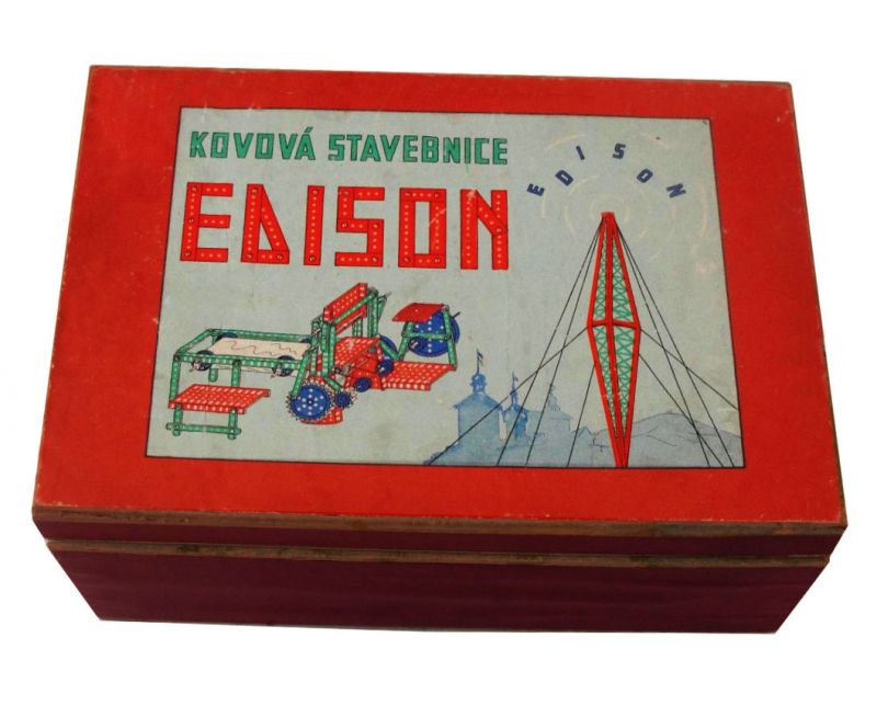 zobrazit detail historického snímku: Kovová stavebnice Edison.